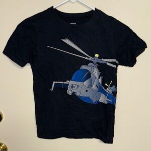 Carter's Navy and Gray Helicopter Tee